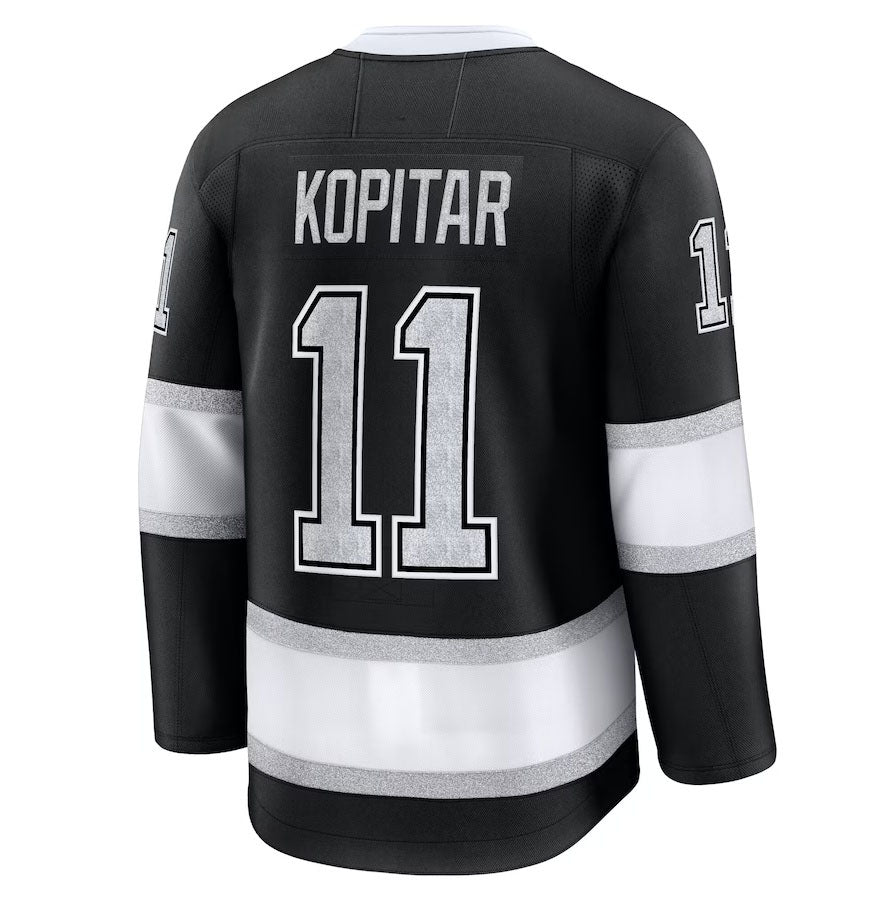 Custom #11 Black LAK Hockey Shirt Top