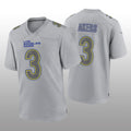 Custom #3 Gray LAR Football Shirt Top