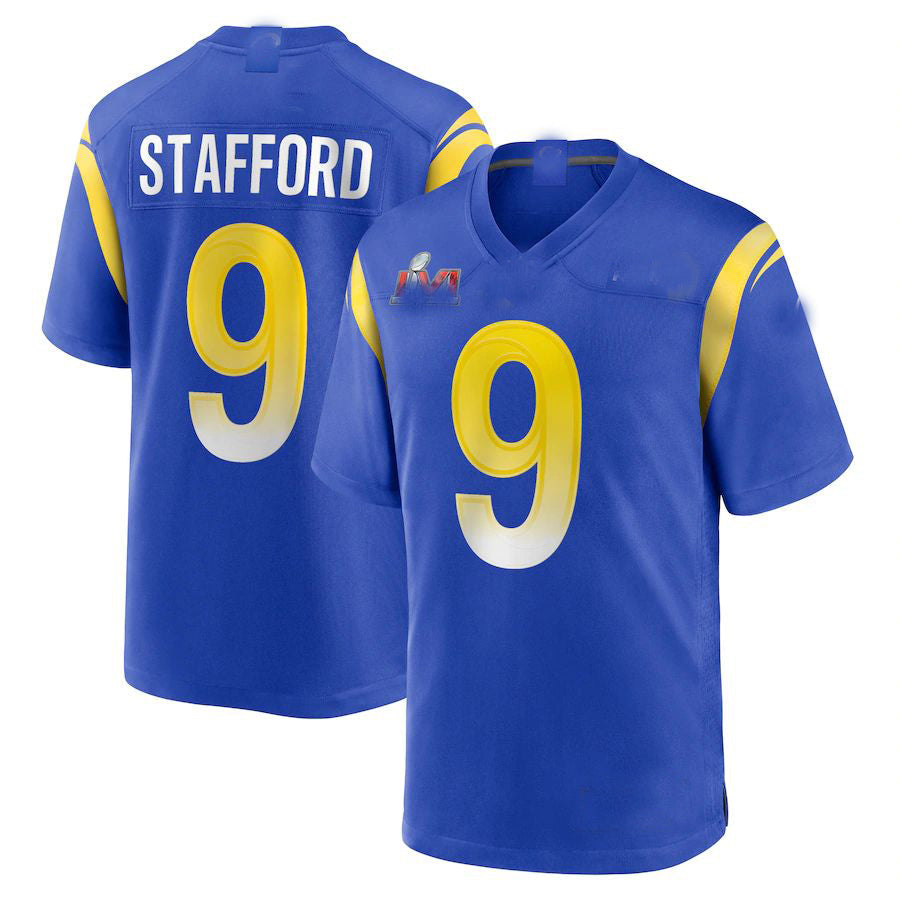 Custom #9 Super Bowl LAR Football Shirt Top