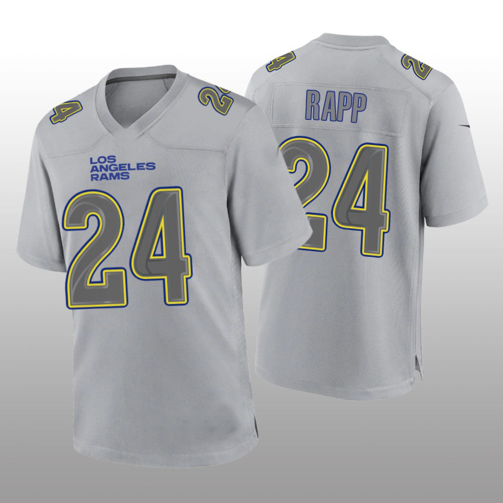 Custom #24 Gray LAR Football Shirt Top