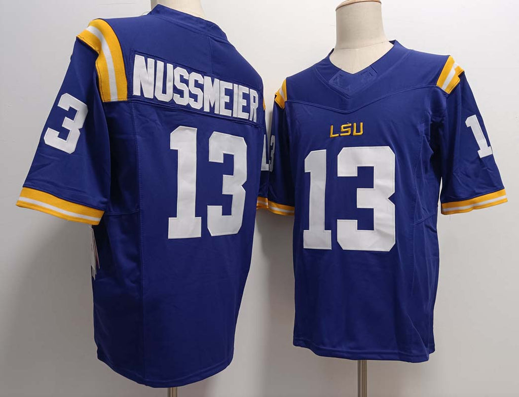 Custom #13 Purple College Shirt Top