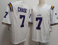 Custom #7 White College Shirt Top