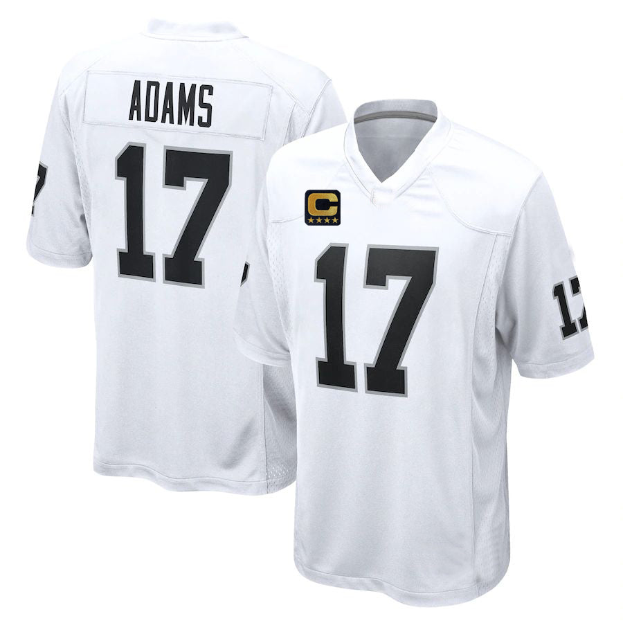 Custom #17 White 2022 LV Football Shirt Top