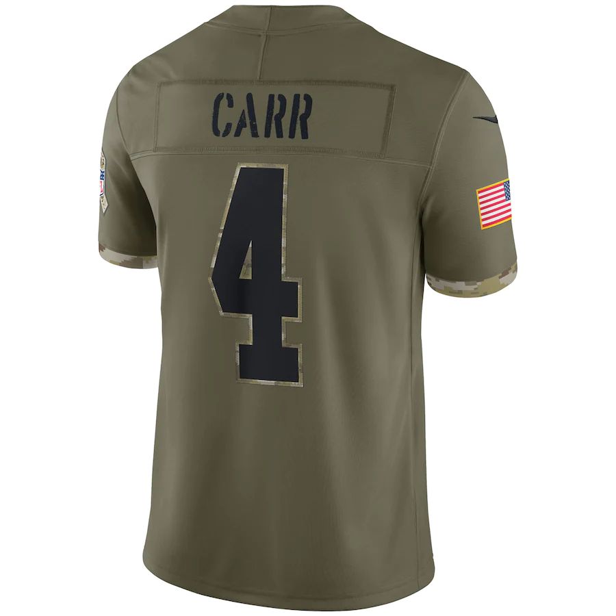 Custom #4 Olive 2022 LV Football Shirt Top