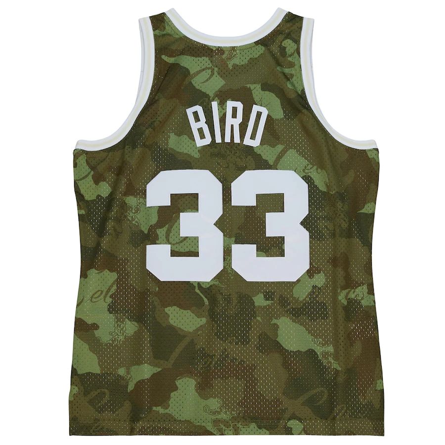 Custom #33 Green 1985 BOS Basketball Shirt Top