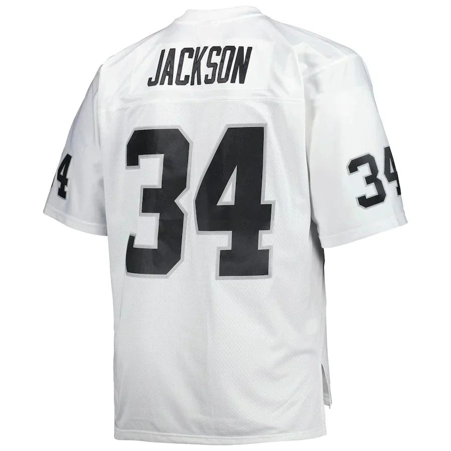 Custom #34 White 1988 LV Football Shirt Top