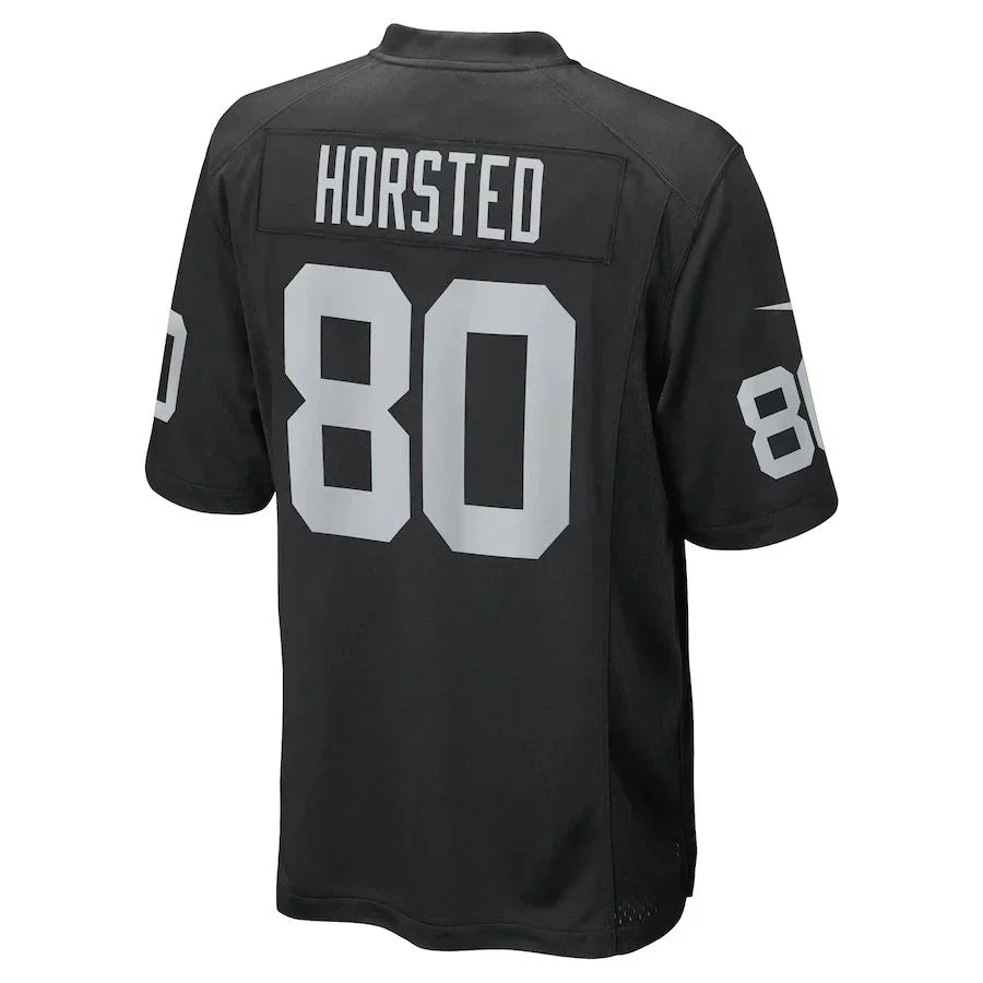 Custom #80 Black LV Football Shirt Top