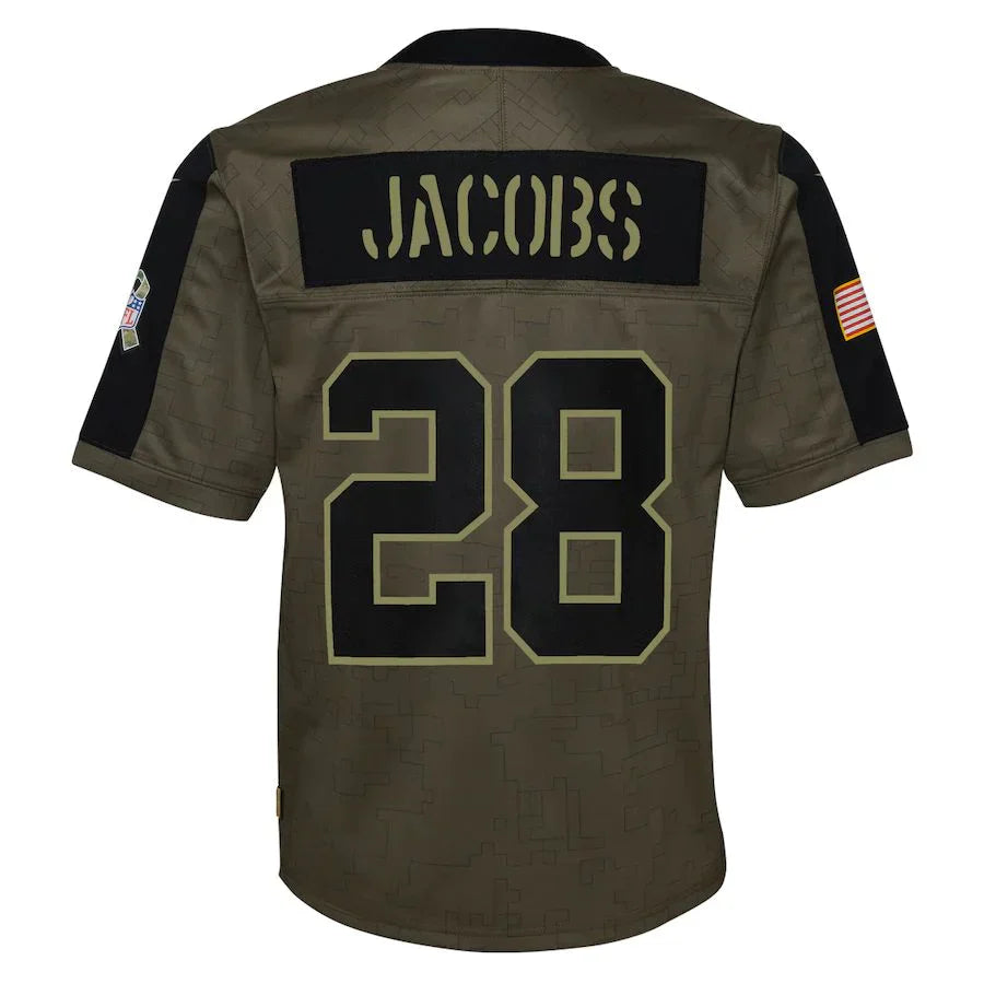 Custom #28 Olive 2021 LV Football Shirt Top