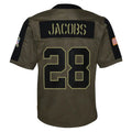 Custom #28 Olive 2021 LV Football Shirt Top