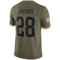 Custom #28 Olive 2022 LV Football Shirt Top