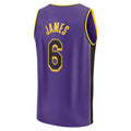 Custom #6 Purple 2022 LAL Basketball Shirt Top
