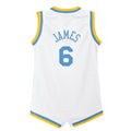 Custom #6 White 2022 LAL Basketball Shirt Top