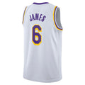 Custom #6 White 2022 LAL Basketball Shirt Top