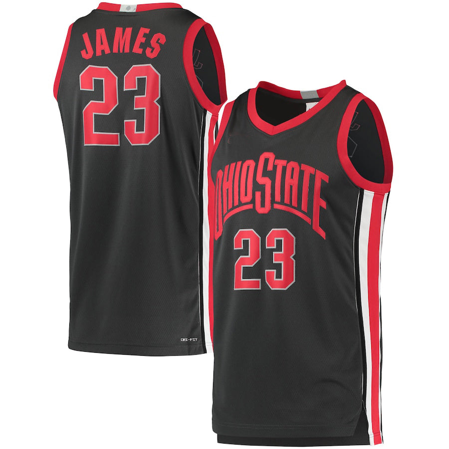Custom #23 Black Basketball Shirt Top