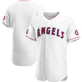 Custom White LAA Baseball Shirt Top