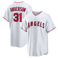 Custom #31 White LAA Baseball Shirt Top