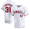 Custom #31 White LAA Baseball Shirt Top