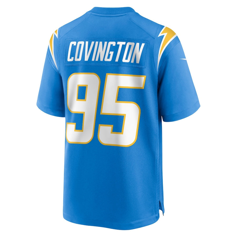 Custom #95 Powder Blue LAC Football Shirt Top
