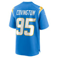 Custom #95 Powder Blue LAC Football Shirt Top