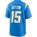 Custom #15 Powder Blue LAC Football Shirt Top