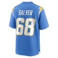Custom #68 Powder Blue LAC Football Shirt Top