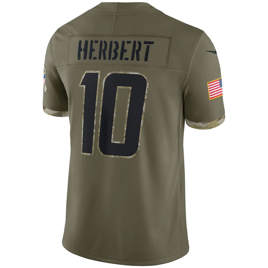 Custom #10 Olive 2022 LAC Football Shirt Top