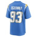 Custom #93 Powder Blue LAC Football Shirt Top