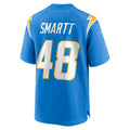 Custom #48 Powder Blue LAC Football Shirt Top
