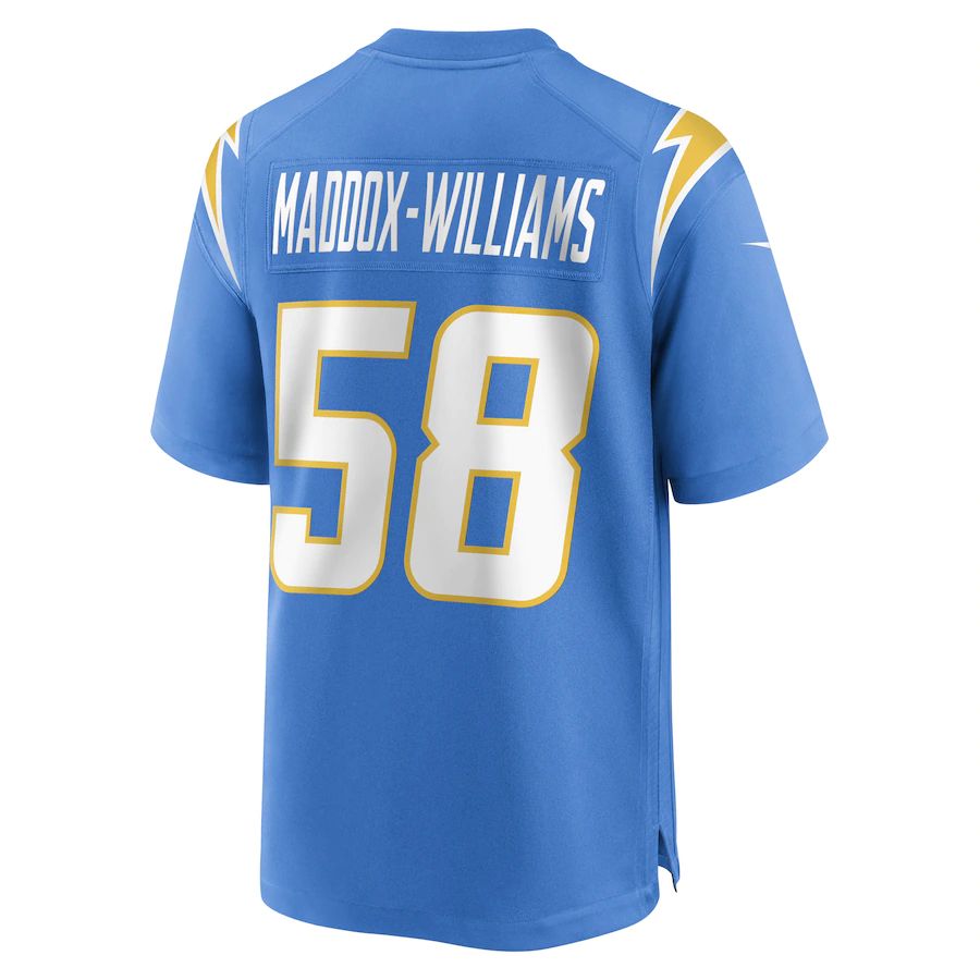 Custom #58 Powder Blue LAC Football Shirt Top