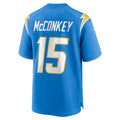 Custom #15 Powder Blue 2024 LAC Football Shirt Top