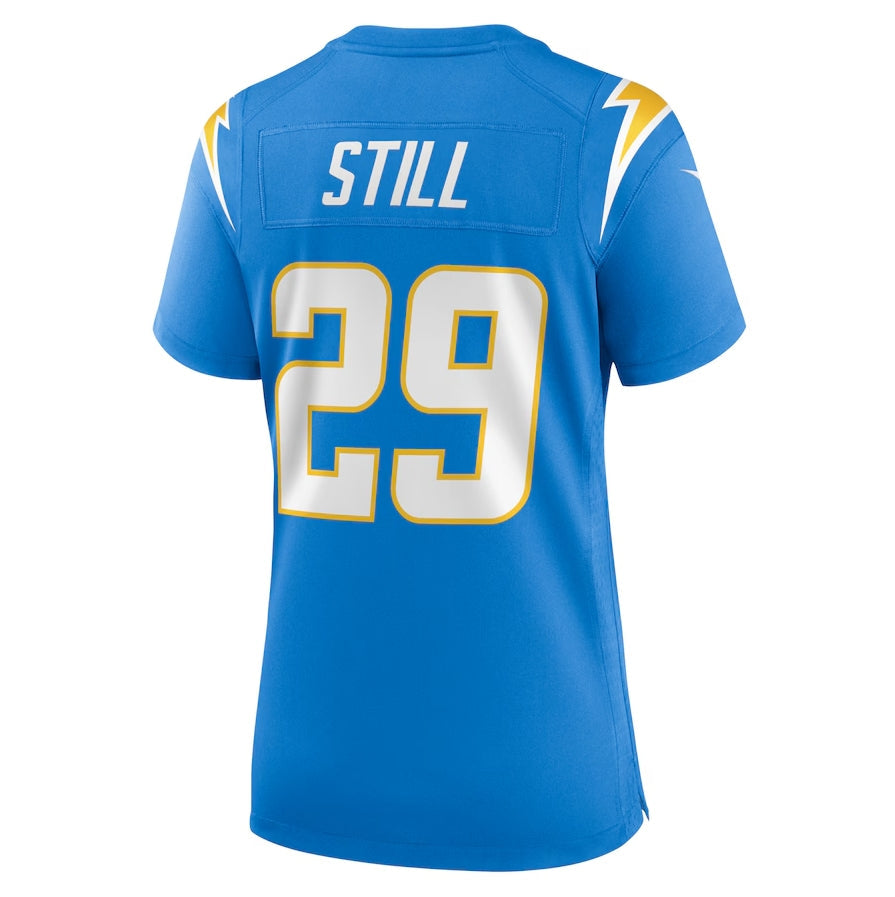 Custom #29 Powder Blue LAC Football Shirt Top