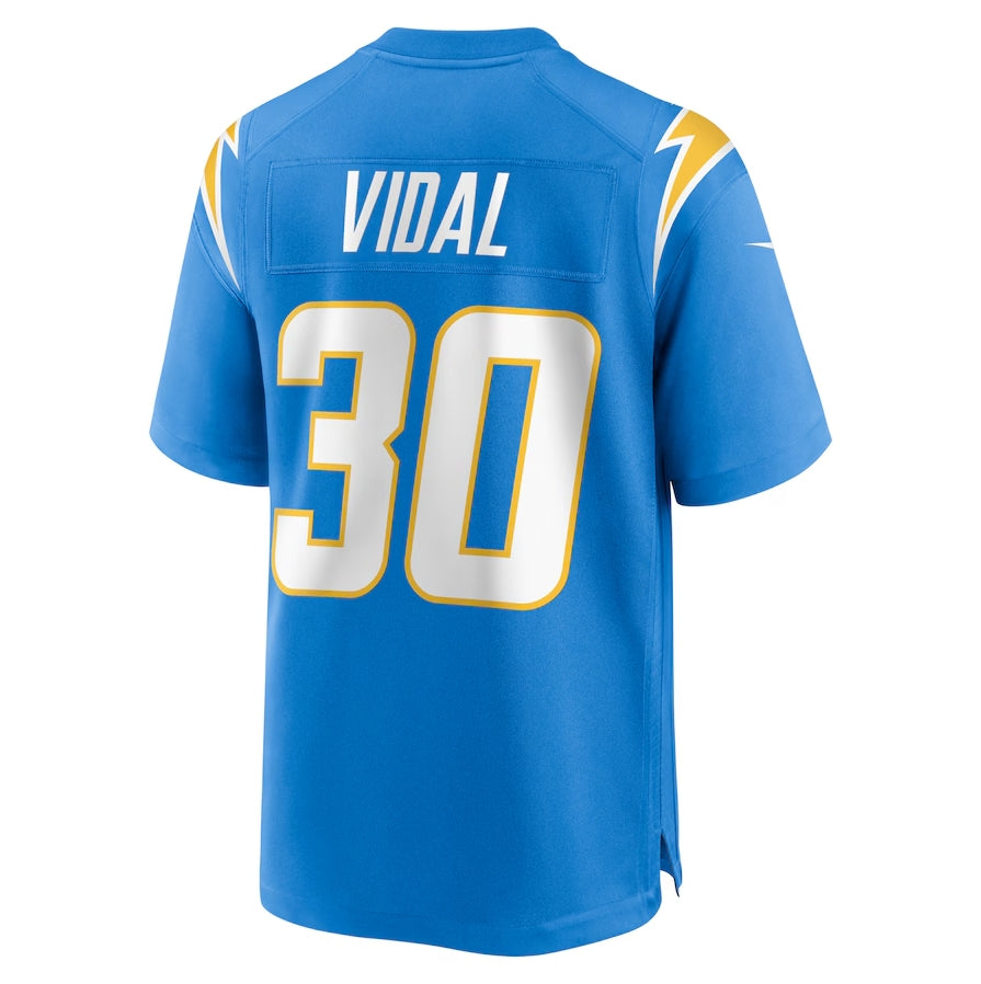 Custom #30 Powder Blue LAC Football Shirt Top