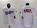 Custom White LAD Baseball Shirt Top