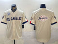 Custom #34 Cream 2024 LAD Baseball Shirt Top