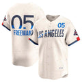 Custom #05 Cream 2024 City Connect World Series Champions LAD Baseball Shirt Top