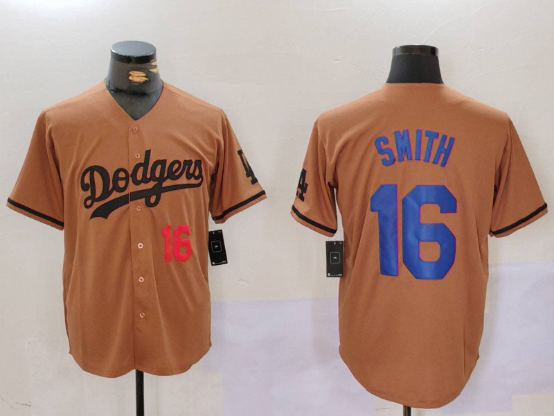 Custom #16 Olive LAD Baseball Shirt Top