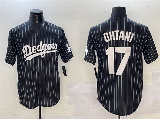 Custom #17 Black LAD Baseball Shirt Top