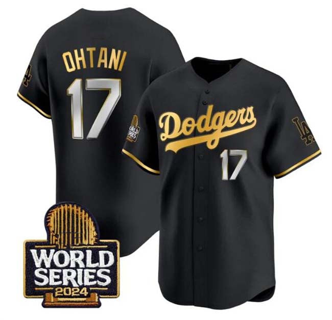 Custom #17 Black 2024 LAD Baseball Shirt Top