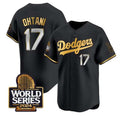 Custom #17 Black 2024 LAD Baseball Shirt Top