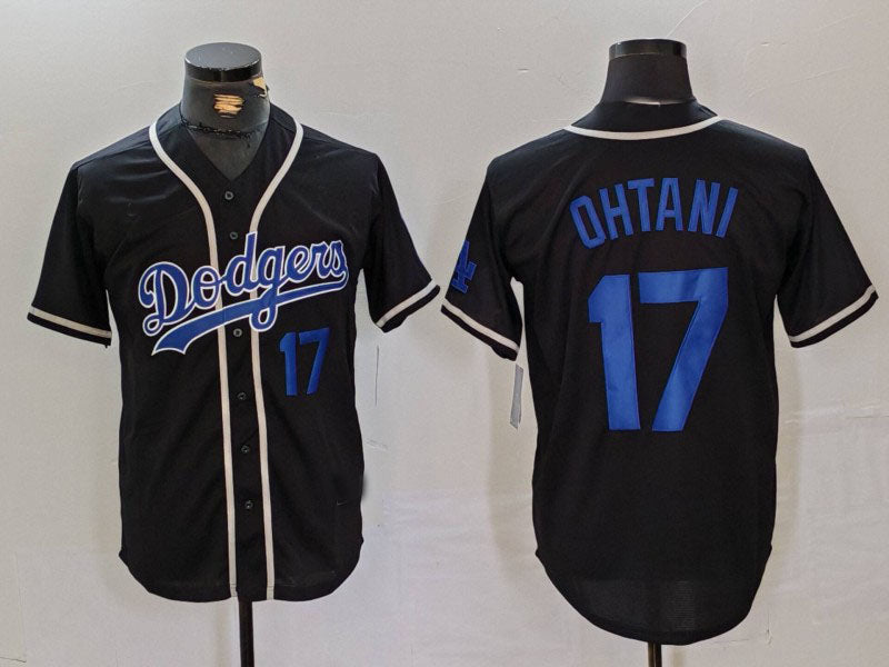 Custom #17 Black LAD Baseball Shirt Top
