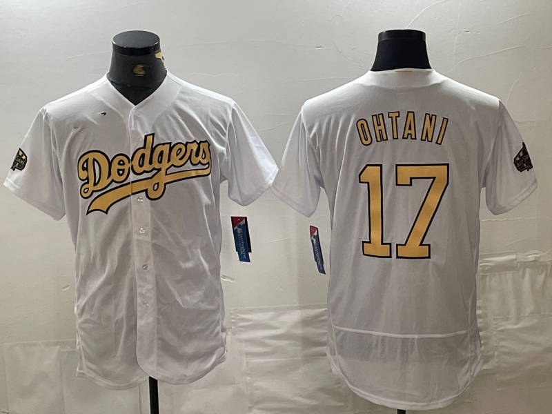 Custom #17 White 2022 All Star LAD Baseball Shirt Top