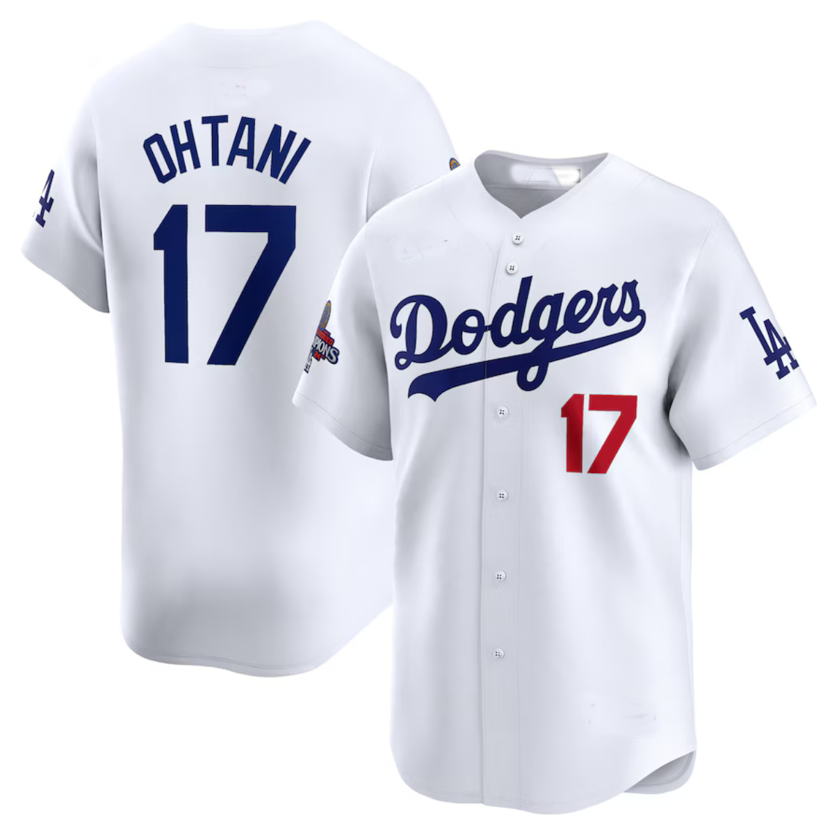 Custom #17 White 2024 World Series Champions LAD Baseball Shirt Top