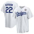 Custom #22 White 2024 LAD Baseball Shirt Top