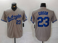 Custom #23 Grey LAD Baseball Shirt Top
