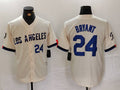 Custom #24 Cream 2024 City Connect LAD Baseball Shirt Top