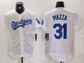 Custom #31 White LAD Baseball Shirt Top