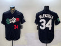 Custom #34 Black 2024 LAD Baseball Shirt Top