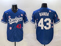 Custom #43 2025 LAD Baseball Shirt Top