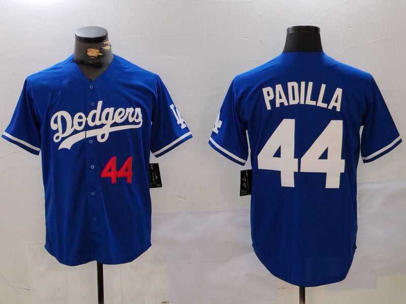 Custom #44 Blue LAD Baseball Shirt Top