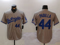 Custom #44 Grey LAD Baseball Shirt Top